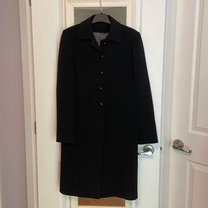 Slim black coat